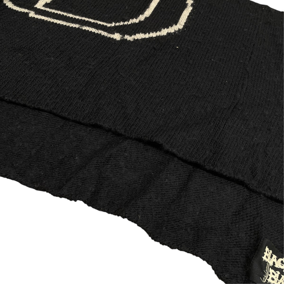 B Yohji Yamamoto BLACK ＆ BLACK グラフィックニットNK-K51-183 古着・中古-4枚目のアイテム画像
