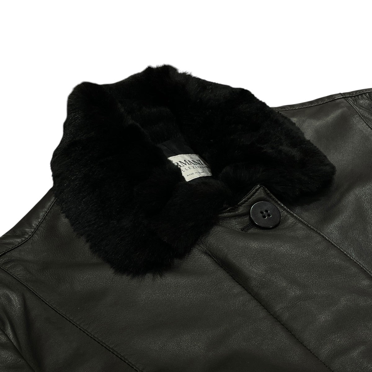 ARMANI COLLEZIONI レザーコートPML04P 古着・中古-3枚目のアイテム画像