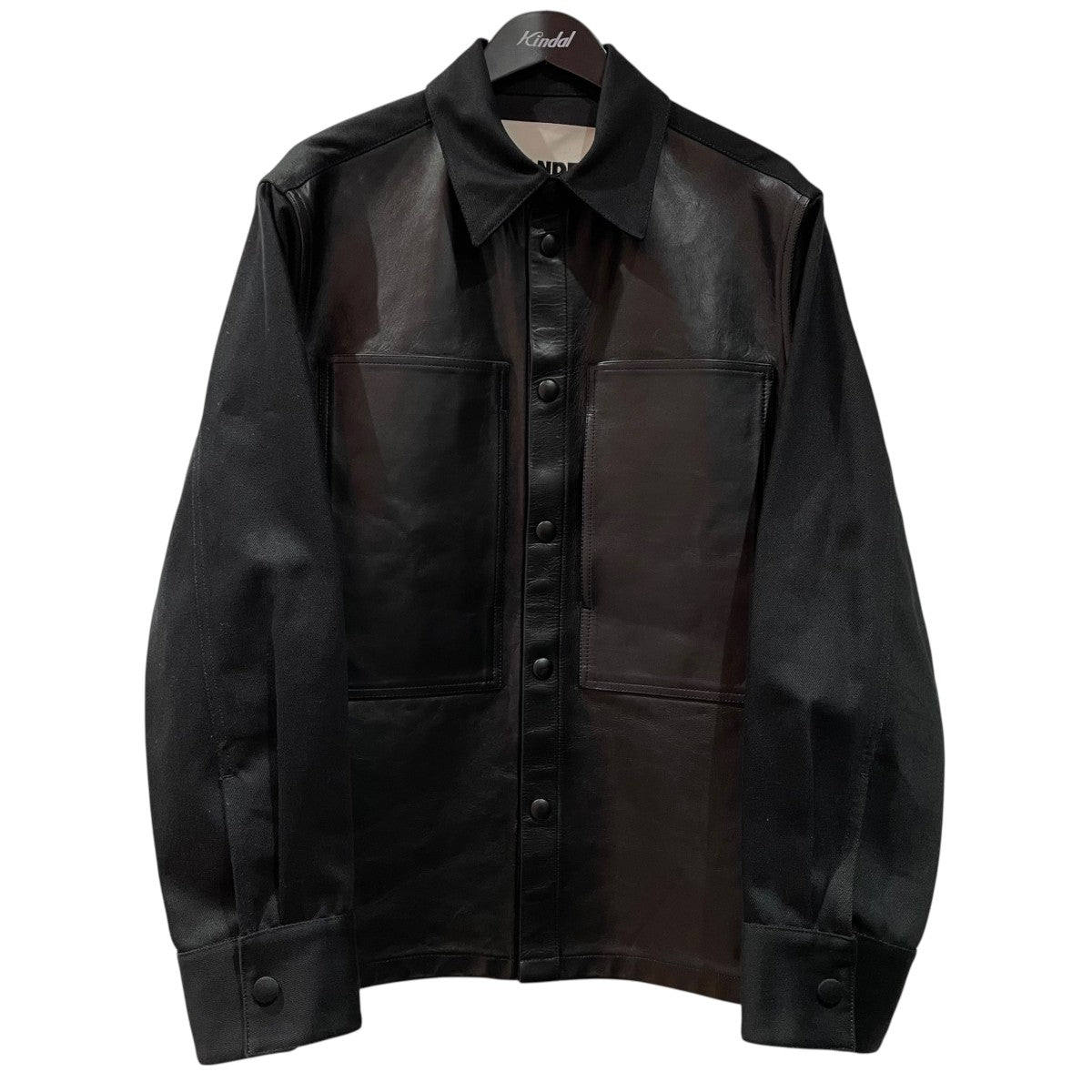 JIL SANDER(ジルサンダー) 24AWレザー切り替えシャツジャケット
