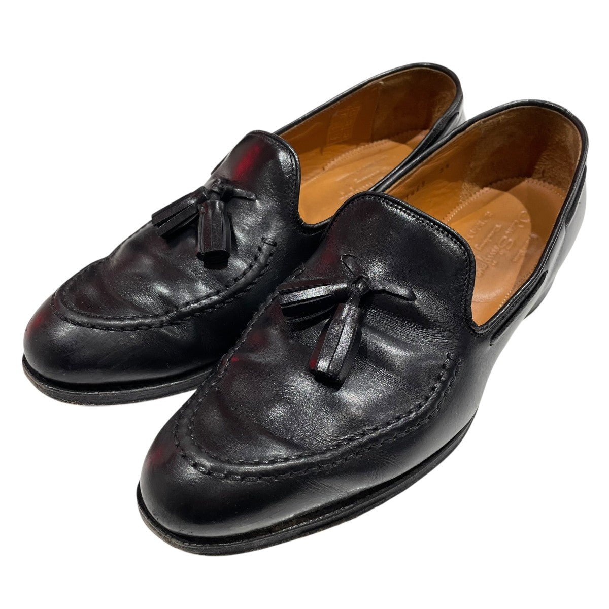 Jalan Sriwijaya 98690 BLACK CALFローファー98690 1428 古着・中古-1枚目のアイテム画像