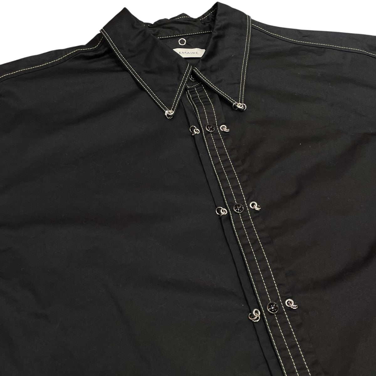LEMAIRE 25SSEMBELLISHED METAL SHIRT長袖シャツ02193 古着・中古-3枚目のアイテム画像