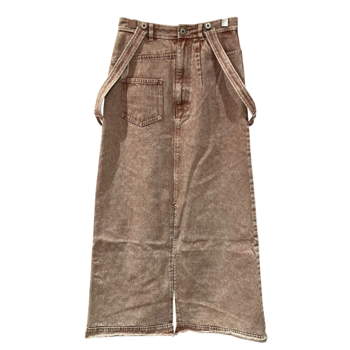スカート MEDI INVERT SUSPENDER DENIM SKIRT MEDI INVERT SUSPENDER DENIM SKIRT