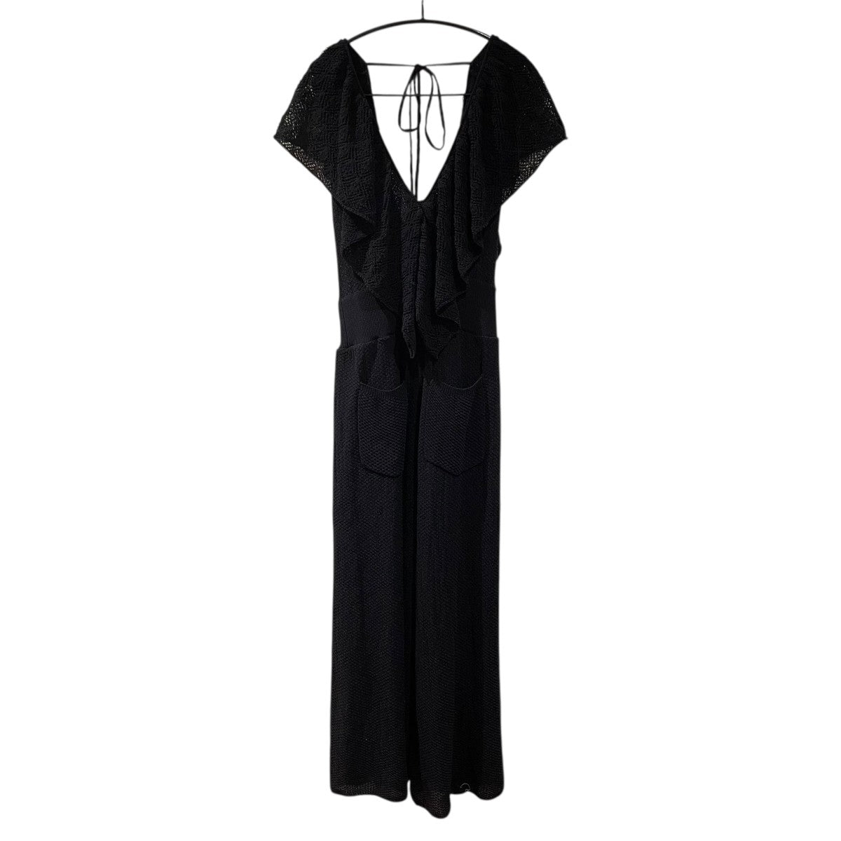 AMERI MEDI RUFFLE KNIT ROMPERSオールインワン0225105931170 古着・中古-1枚目のアイテム画像
