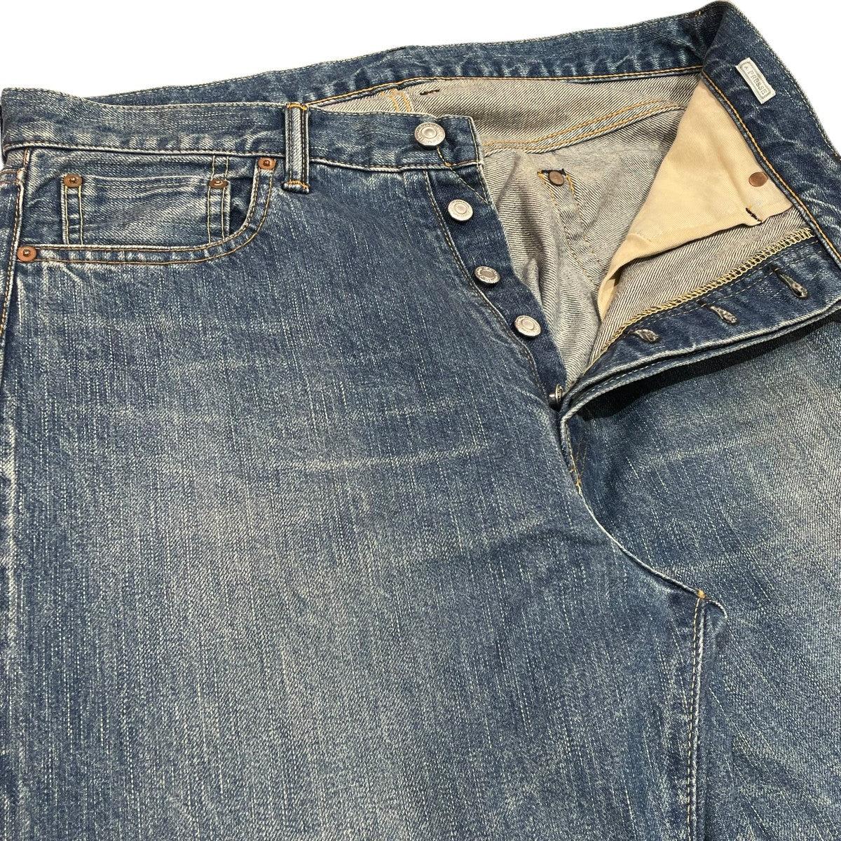A．PRESSE Washed Denim Wide Pantsデニムパンツ22SAP-04-07H 古着・中古-3枚目のアイテム画像