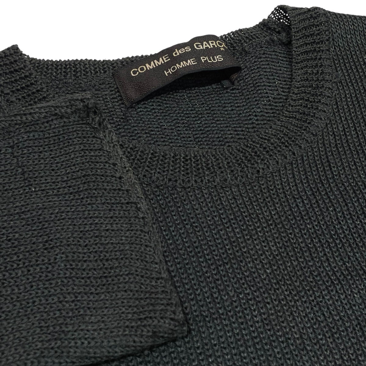 COMME des GARCONS HOMME PLUS 脱色期クルーネックニットPN 100180 古着・中古-7枚目のアイテム画像