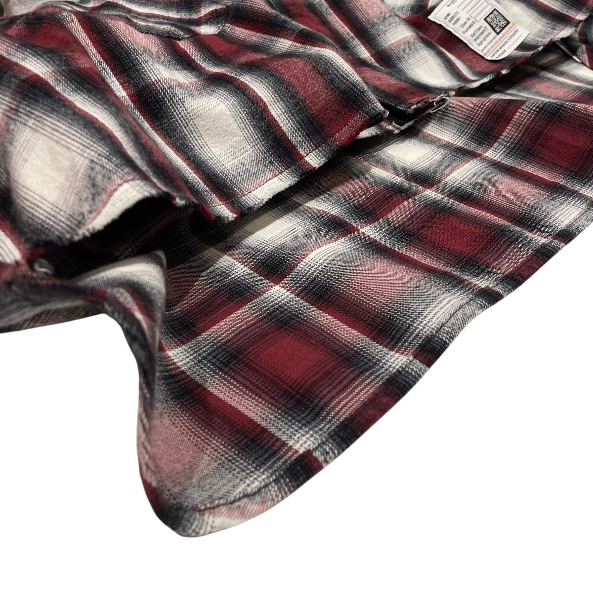 Maison MIHARA YASUHIRO HOODIES CHECK SHIRTSシャツパーカーK15SH421 古着・中古-5枚目のアイテム画像