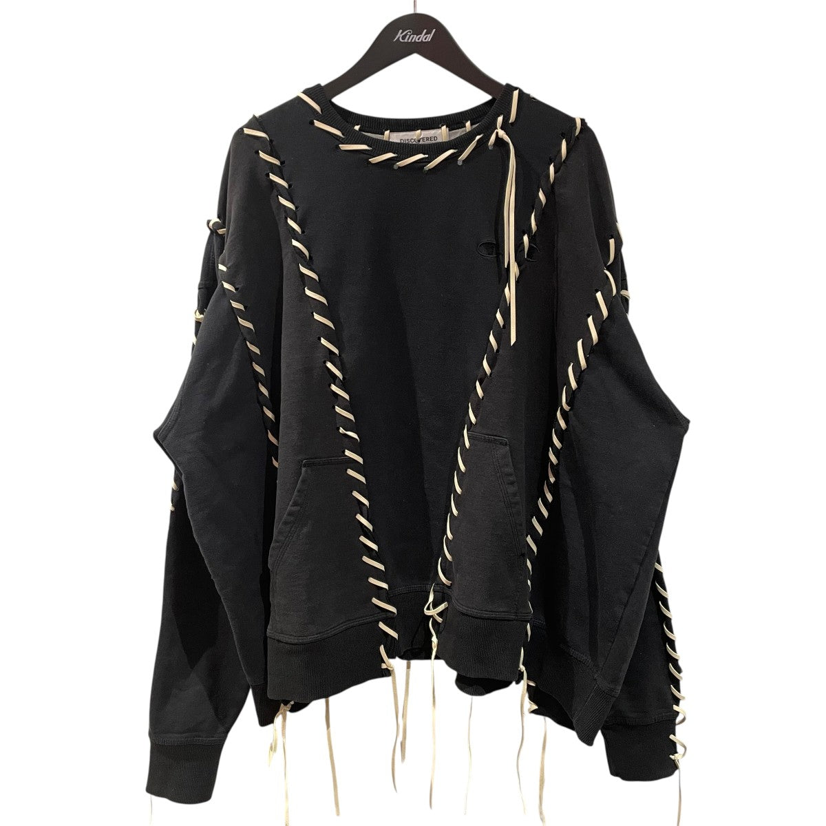 DISCOVERED LEATHER LOOPING SWEATロープデザインスウェット2110210 古着・中古-1枚目のアイテム画像