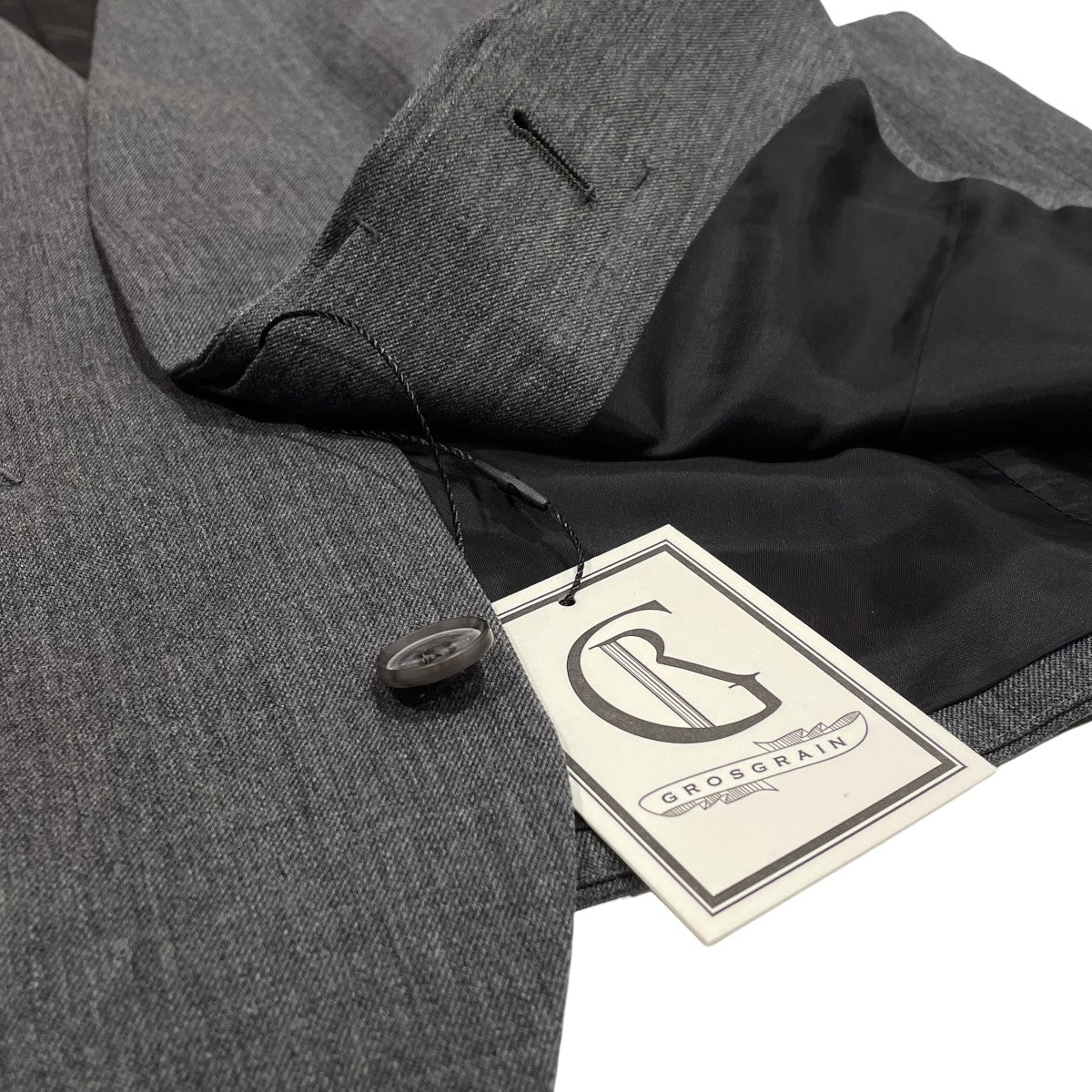 WOOL FLY-FRONT VESTジレGR-06-VT-001