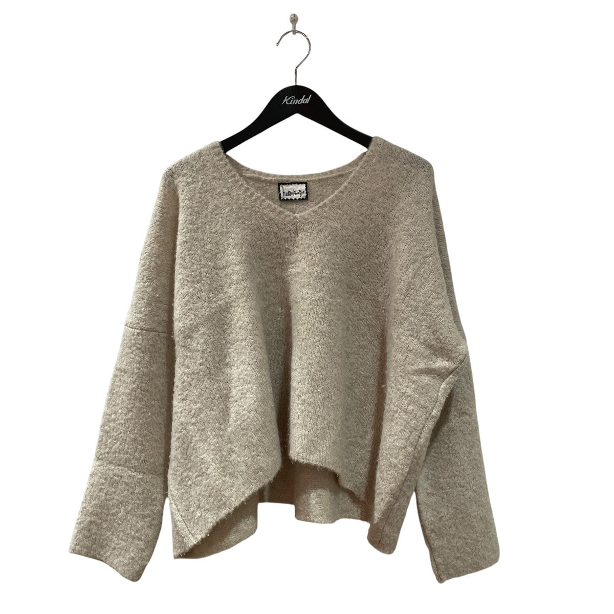 cashmere BOUCLE V-neckVネックニットMA0202