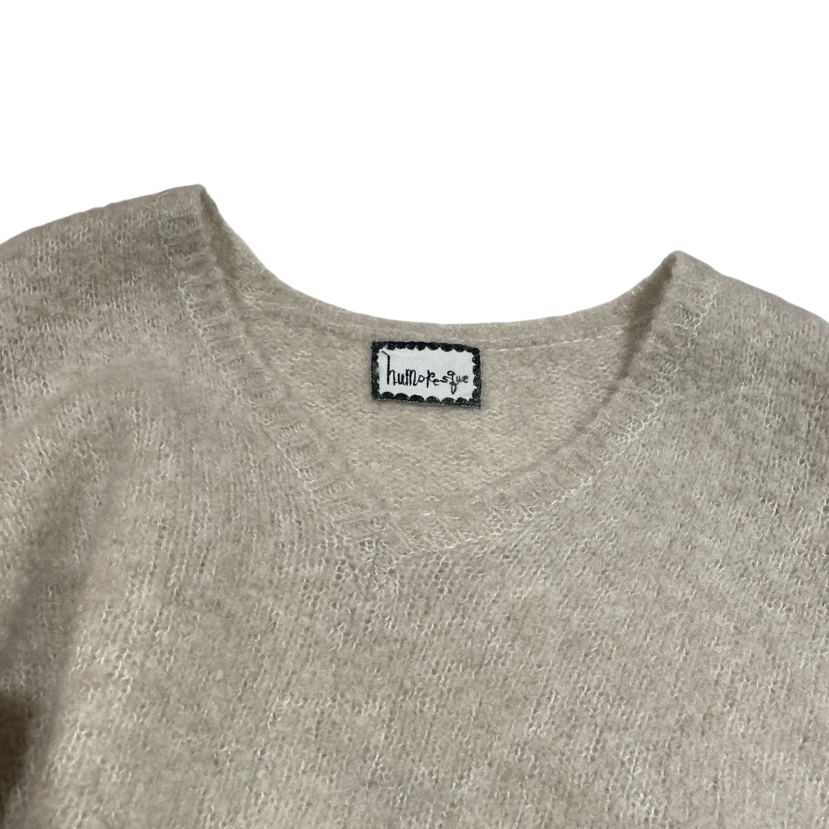 cashmere BOUCLE V-neckVネックニットMA0202