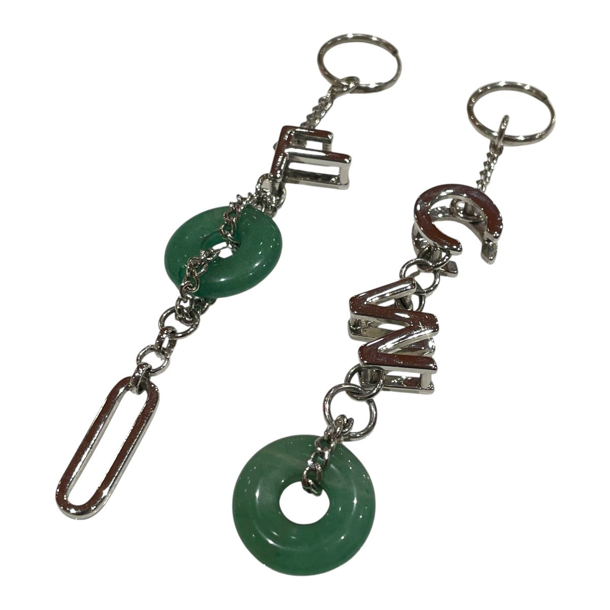 FENG CHEN WANG FCW JADE STONE EARRINGチェーンピアスFS13ACC1103 古着・中古-1枚目のアイテム画像