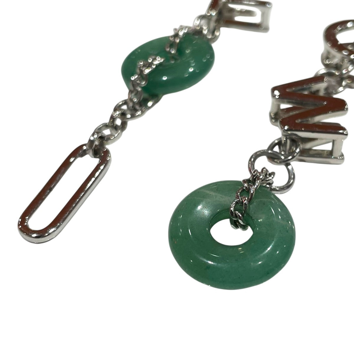 FENG CHEN WANG FCW JADE STONE EARRINGチェーンピアスFS13ACC1103 古着・中古-2枚目のアイテム画像