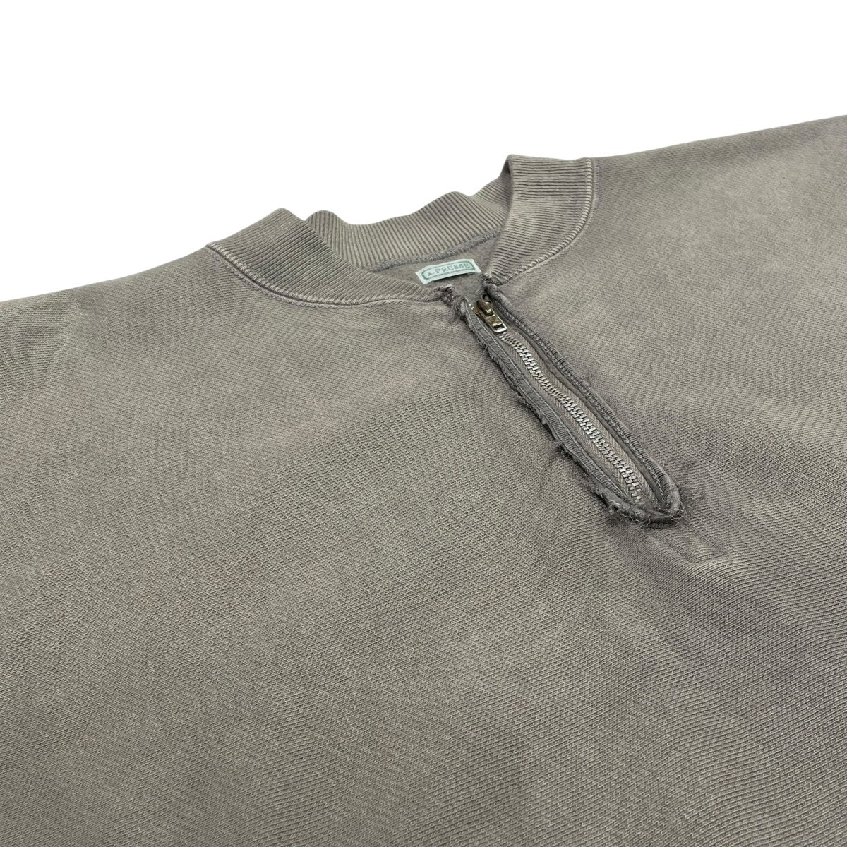 A．PRESSE Vintage Half Zip Rib Collar Sweatshirtハーフジップスウェット25AAP-05-07 古着・中古-3枚目のアイテム画像