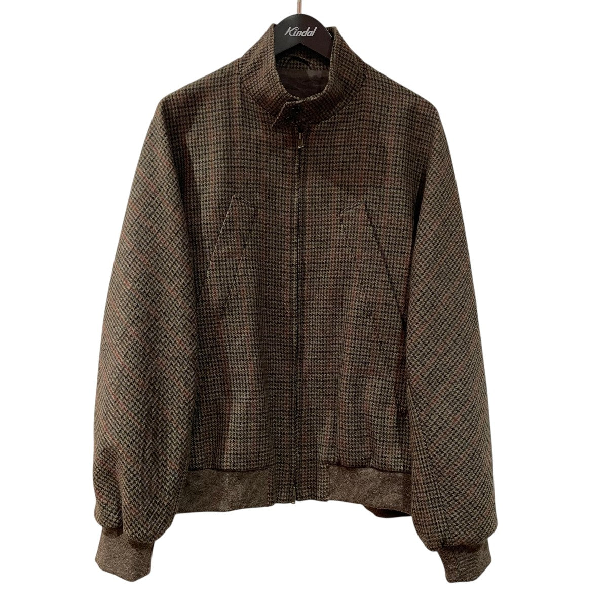 Classic Houndstooth Harrington JacketジップブルゾンBHS24F027Hdt