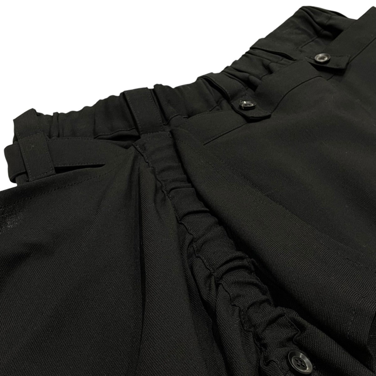 B Yohji Yamamoto 18SSワイドパンツNW-P52-101 古着・中古-5枚目のアイテム画像