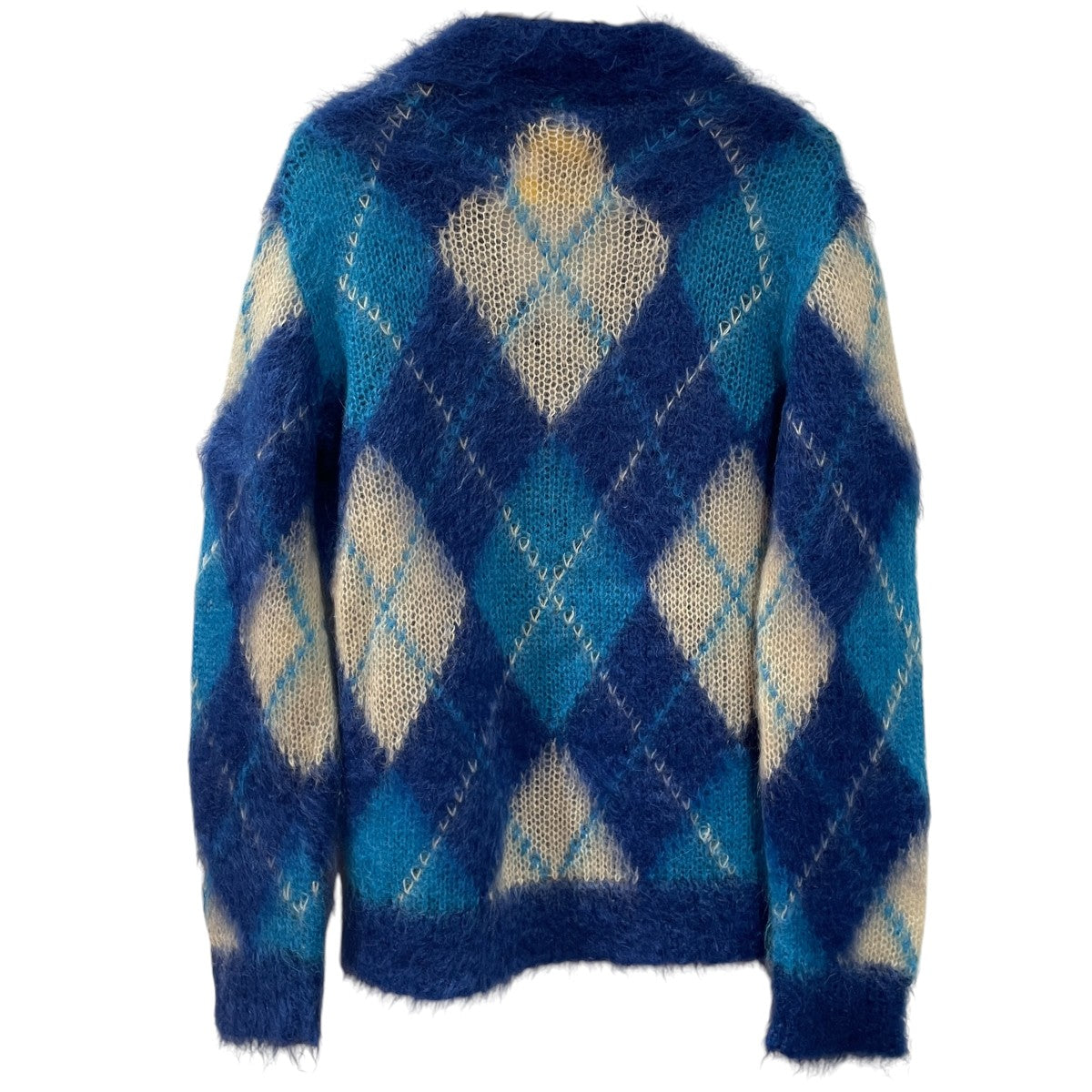 22SSICONIC MOHAIR ARGYLE SWEATERカーディガンCDMG0051Q1 UFU117