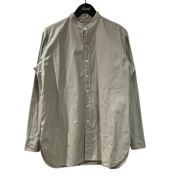 AURALEE 2020aw ステンカラー　SIZE4 AURALEE(オーラリー) バンドカラー長袖シャツA20SS04TN A20SS04TN