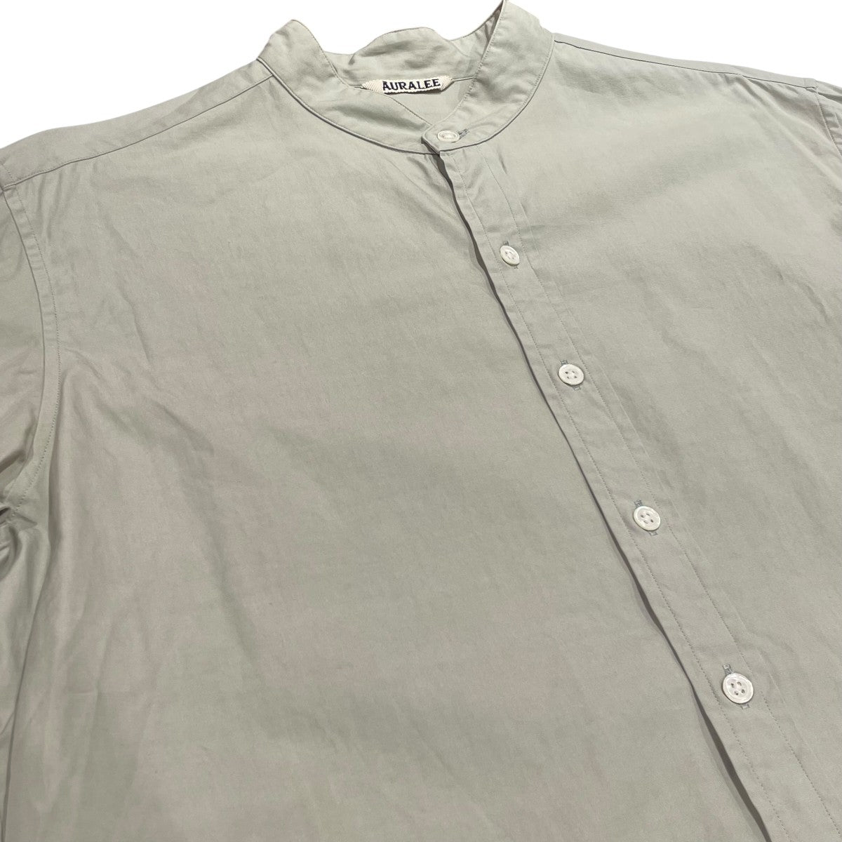 AURALEE(オーラリー) バンドカラー長袖シャツA20SS04TN A20SS04TN