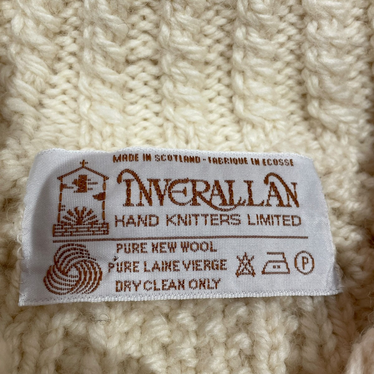 INVERALLAN ニットジャケット 古着・中古-7枚目のアイテム画像