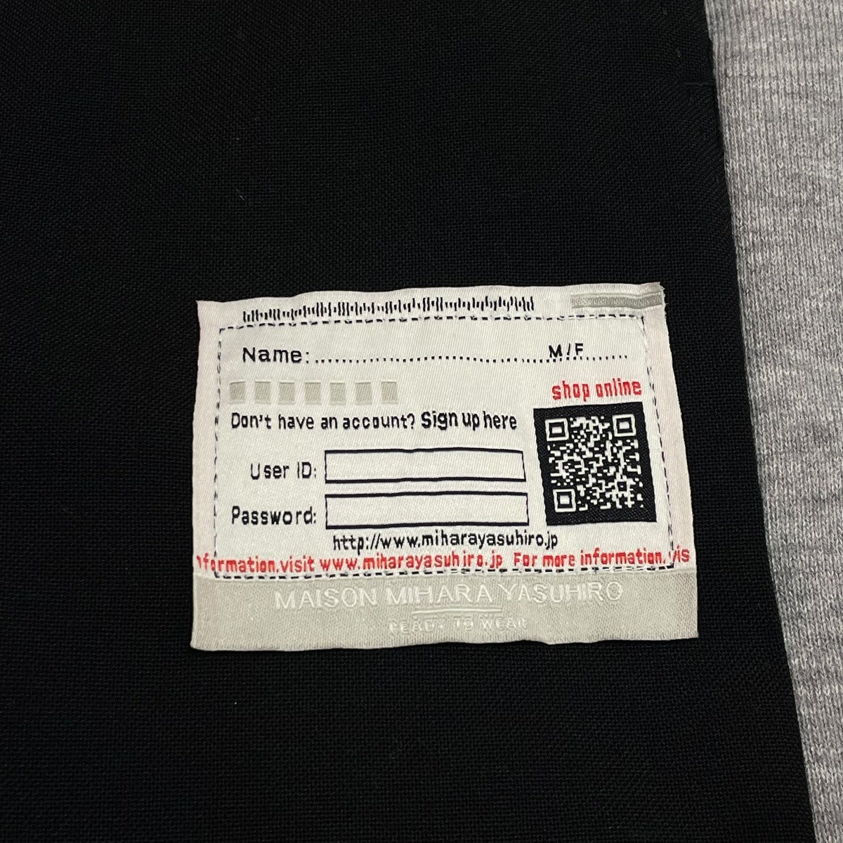 Maison MIHARA YASUHIRO COMBINED TROUSERSスウェットパンツB16PT121 古着・中古-5枚目のアイテム画像