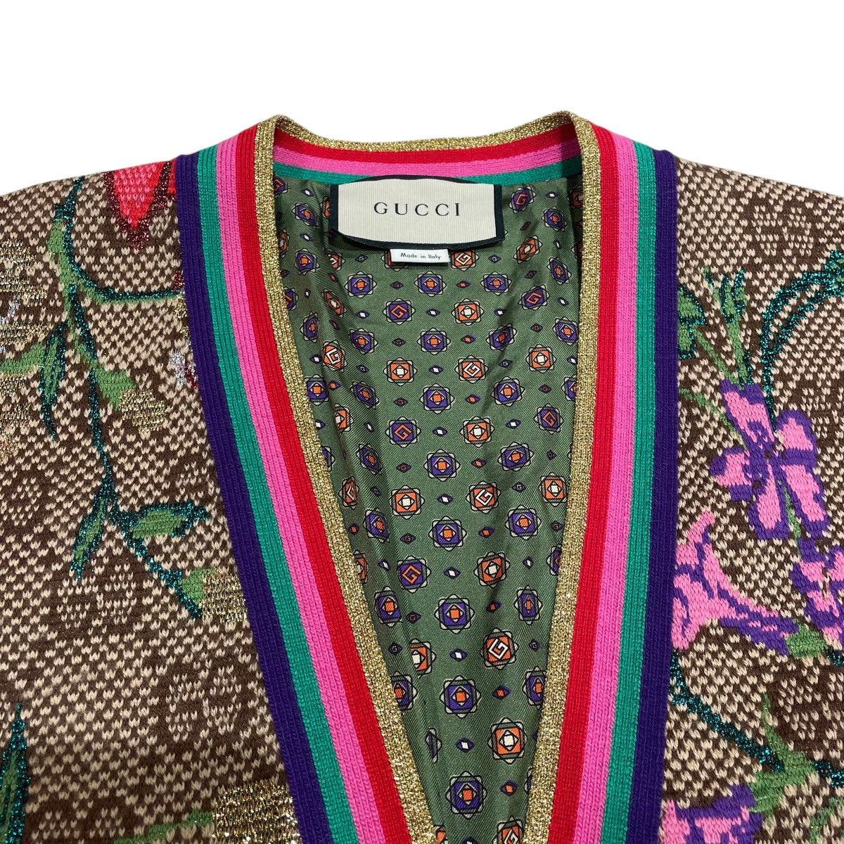 GUCCI(グッチ) カーディガン606080 606080 マルチカラー サイズ S