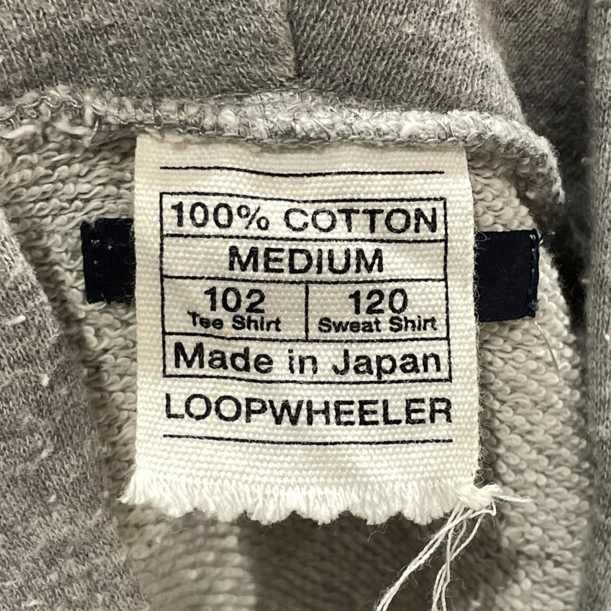 LOOPWHEELER ジップパーカー 古着・中古-6枚目のアイテム画像