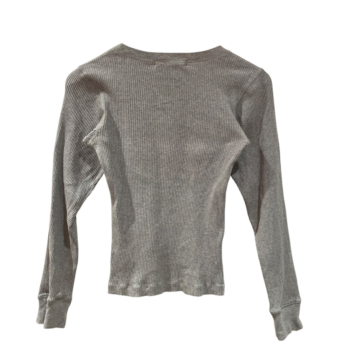 forme クルーネックニット24sp ribcut sew gry 古着・中古-2枚目のアイテム画像