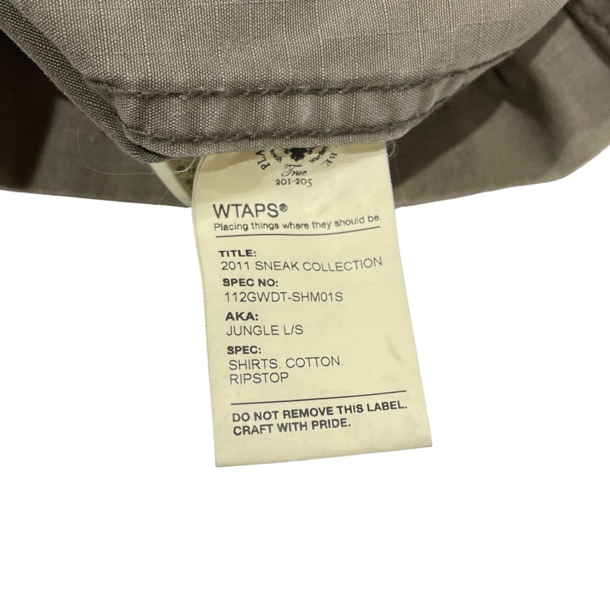 WTAPS シャツジャケット112GWDT-SHM01S 古着・中古-6枚目のアイテム画像