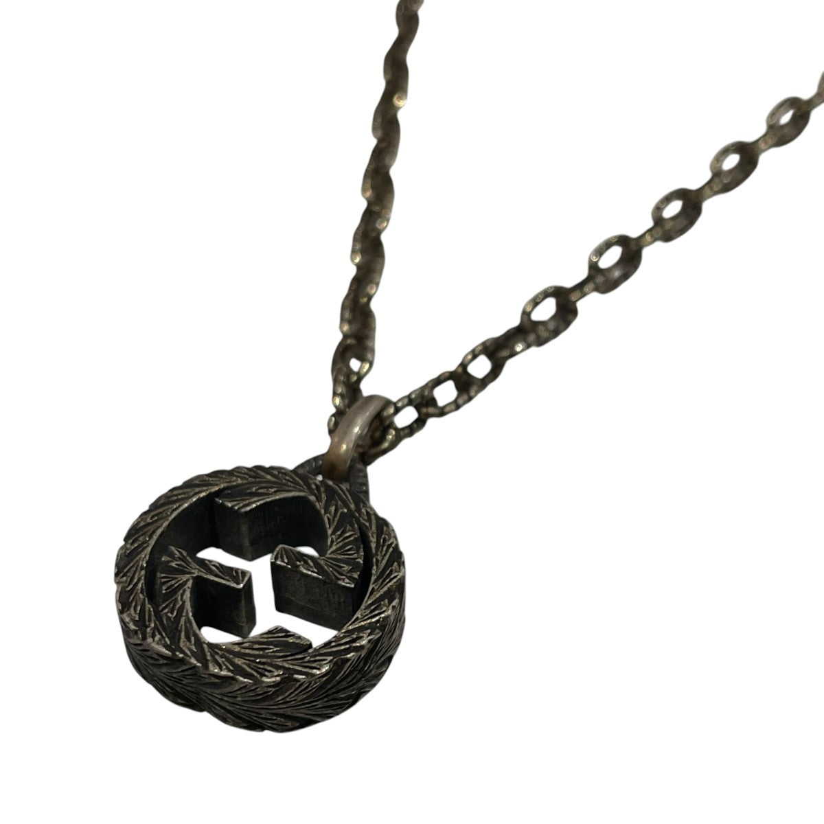 GUCCI アラベスク インターロッキングネックレス 古着・中古-2枚目のアイテム画像