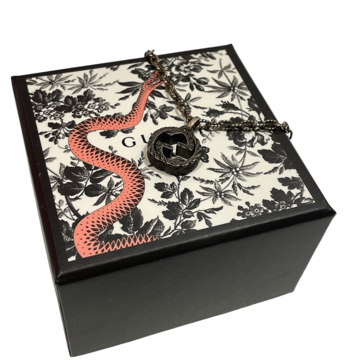 GUCCI アラベスク インターロッキングネックレス 古着・中古-4枚目のアイテム画像