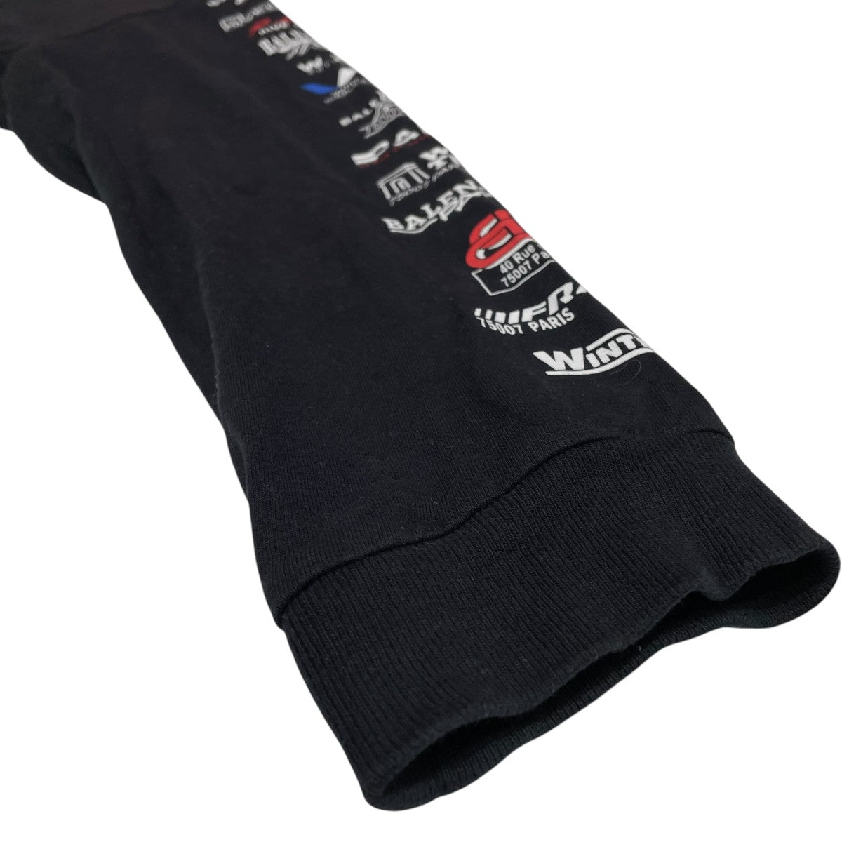 BALENCIAGA 19AWMulti Logo Turtle Neckハイネックカットソー594582 古着・中古-4枚目のアイテム画像