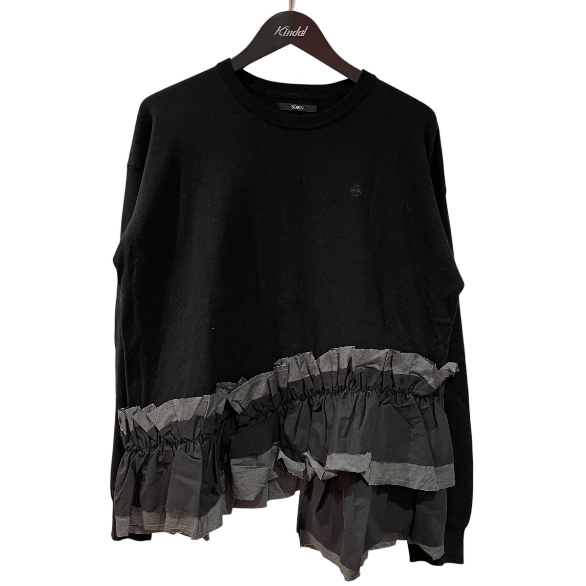 SORIN Ruffled Hem Big Knit長袖カットソー27WNT261018 古着・中古-1枚目のアイテム画像