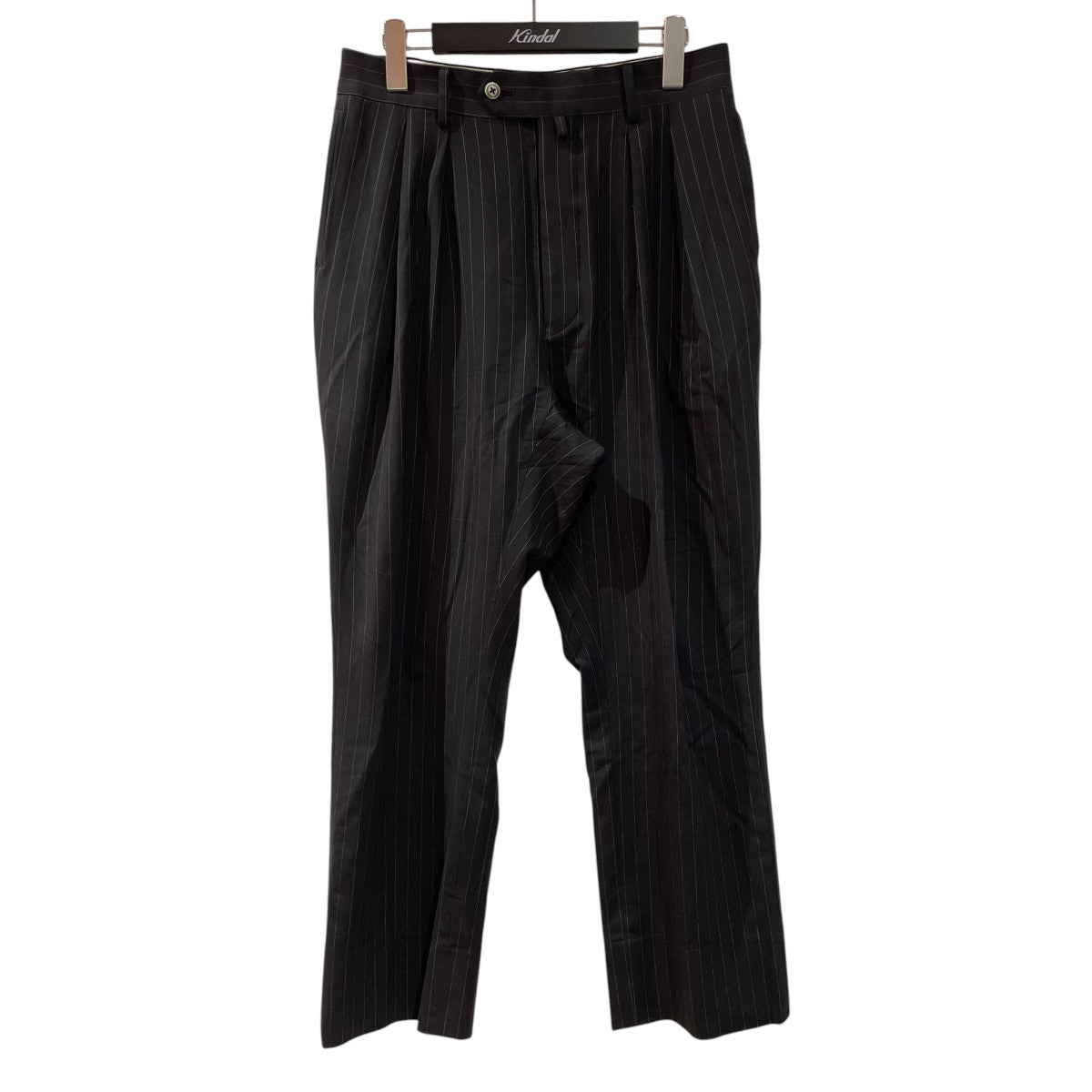 NEAT 140’s Wool Stretch Pinstripe Standardスラックス 古着・中古-1枚目のアイテム画像