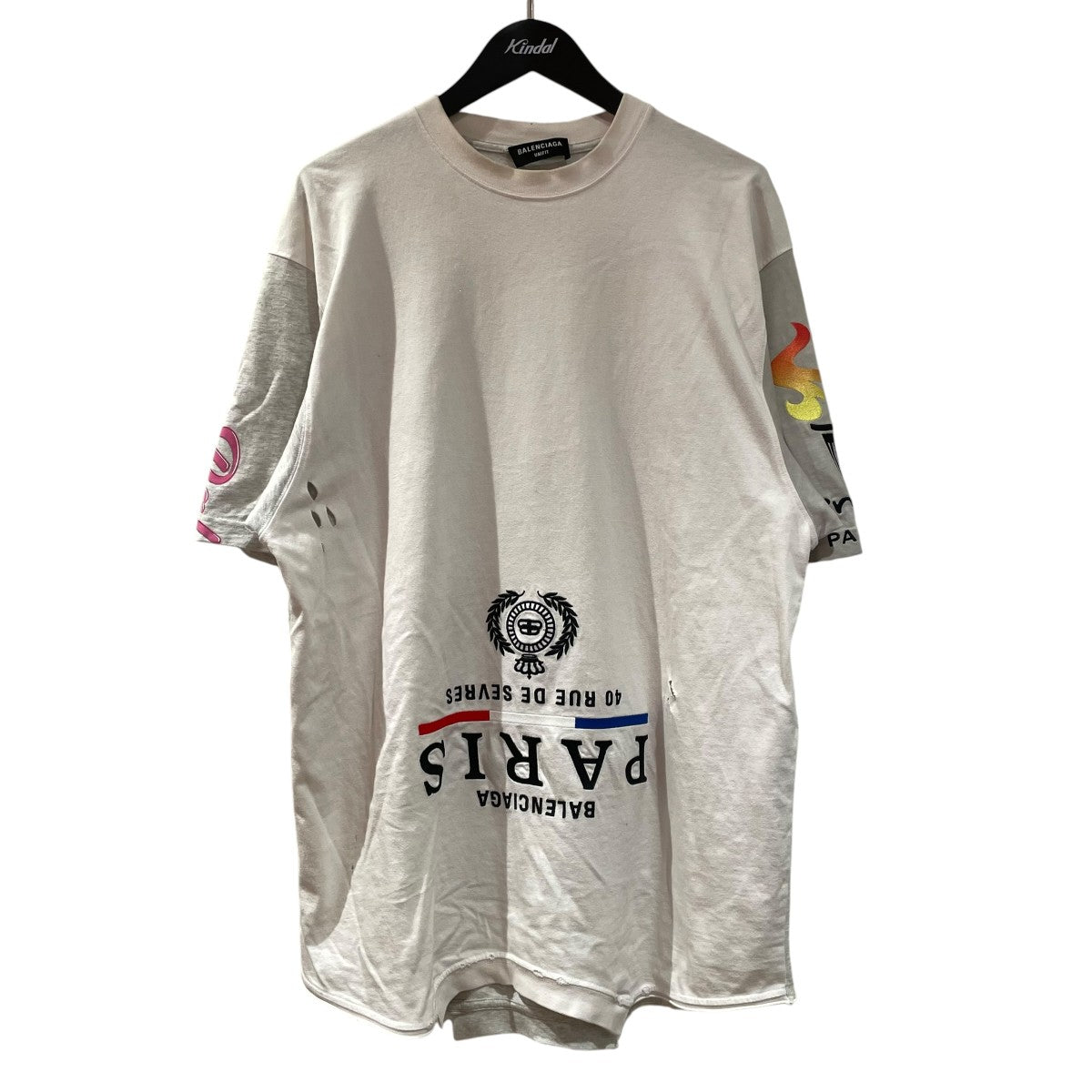 BALENCIAGA ドッキング半袖Tシャツ698811 古着・中古-1枚目のアイテム画像