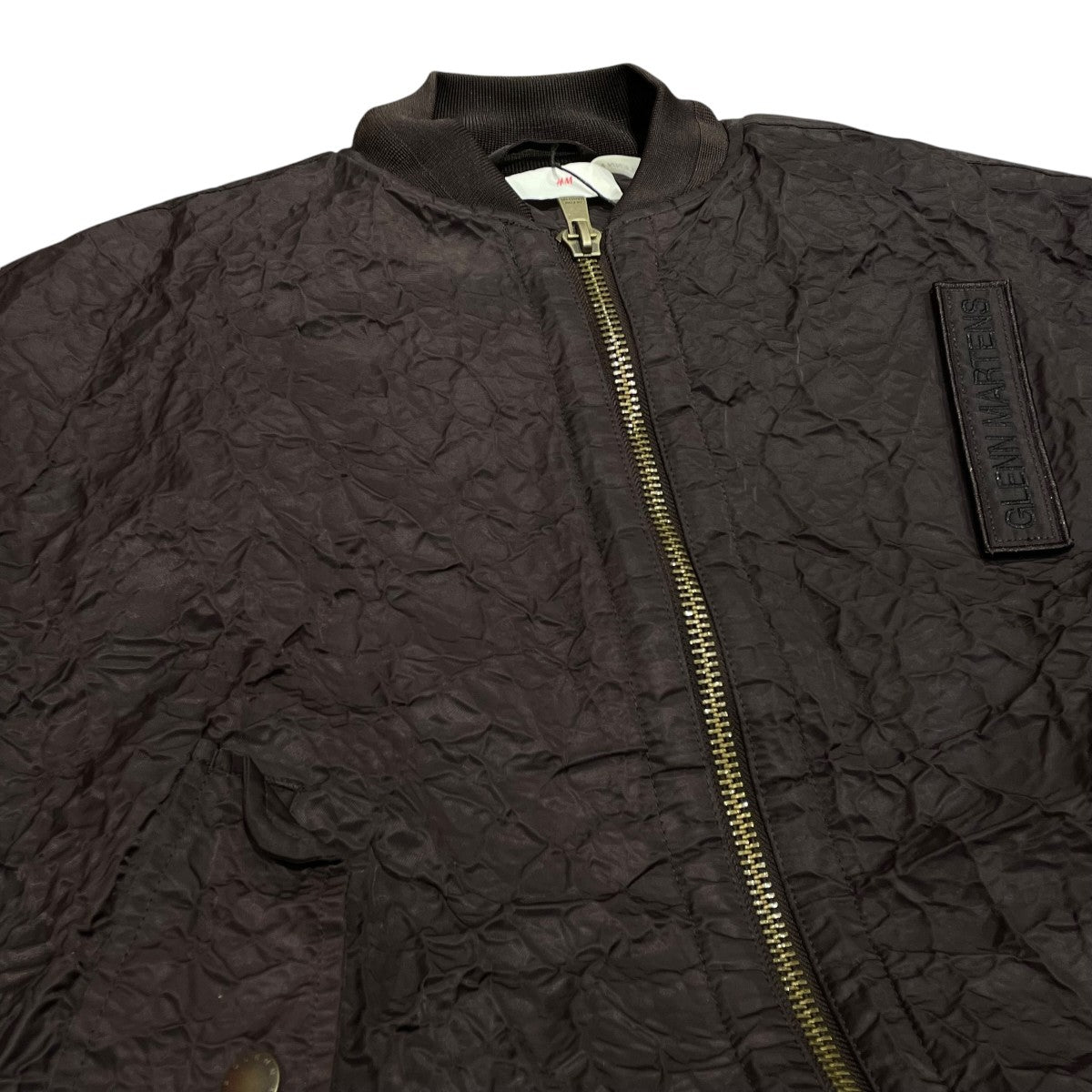 H＆M×GLENNMARTENS フォイルフライトジャケットジップジャケット 古着・中古-3枚目のアイテム画像
