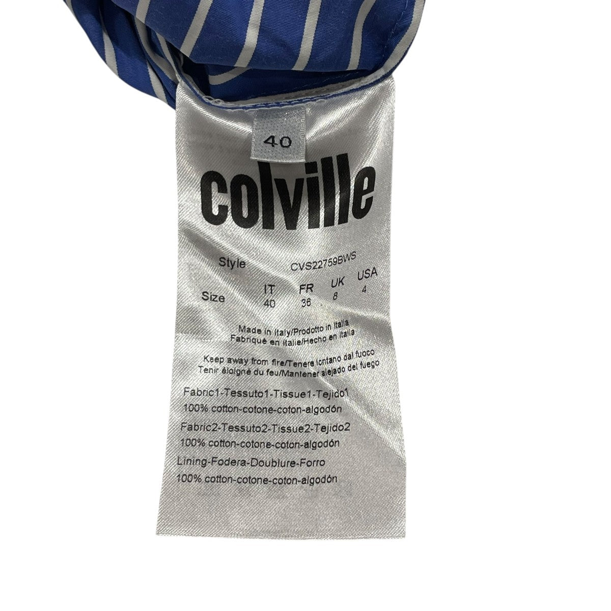 COLVILLE 半袖ブラウスCVS22759BWS 古着・中古-6枚目のアイテム画像