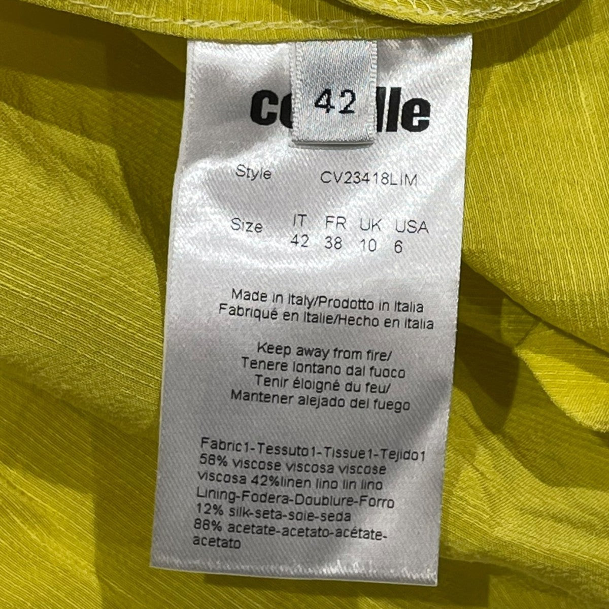 COLVILLE スカートCV23418LIM 古着・中古-5枚目のアイテム画像