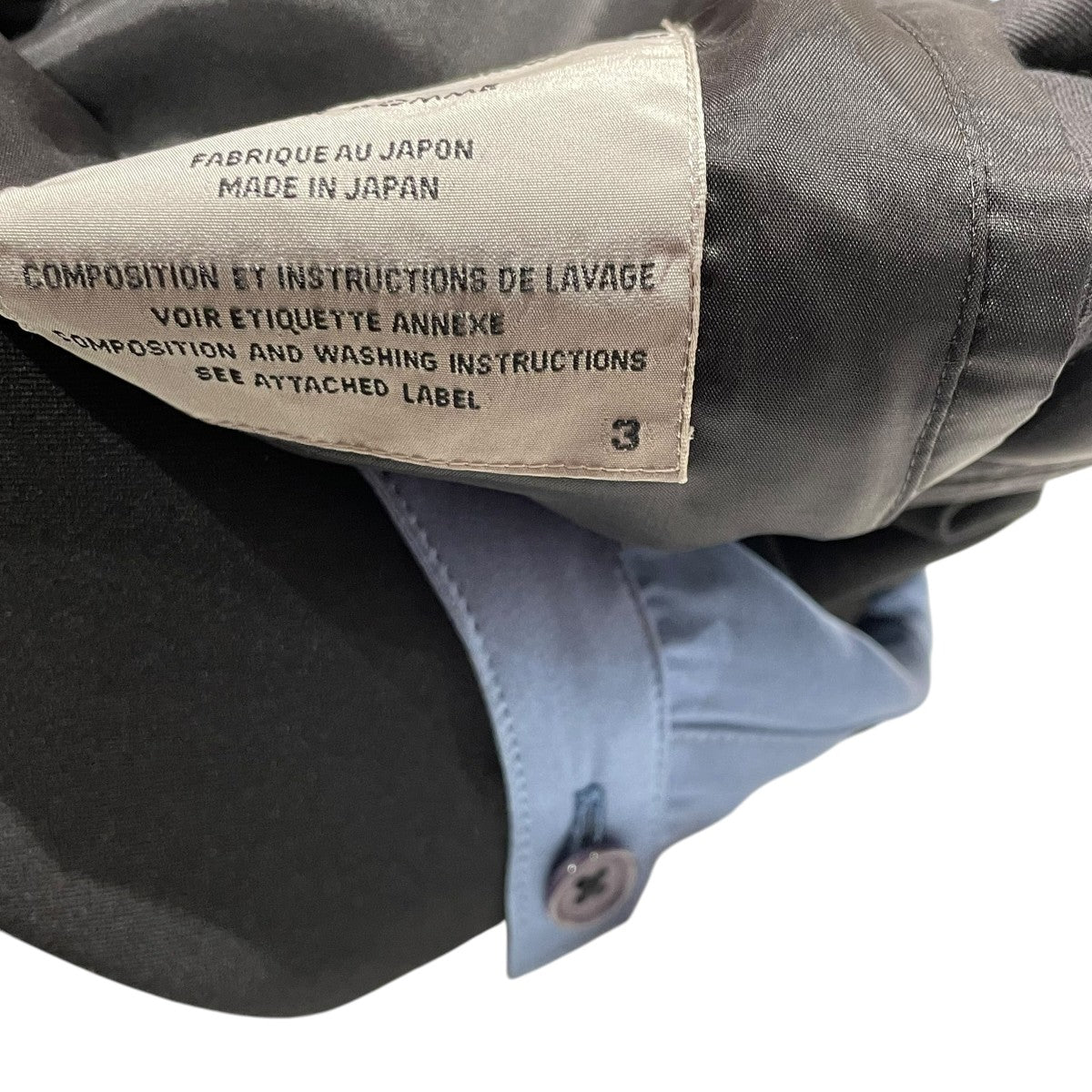 Yohji Yamamoto pour homme テーラードジャケットHJ-J67-100 古着・中古-7枚目のアイテム画像