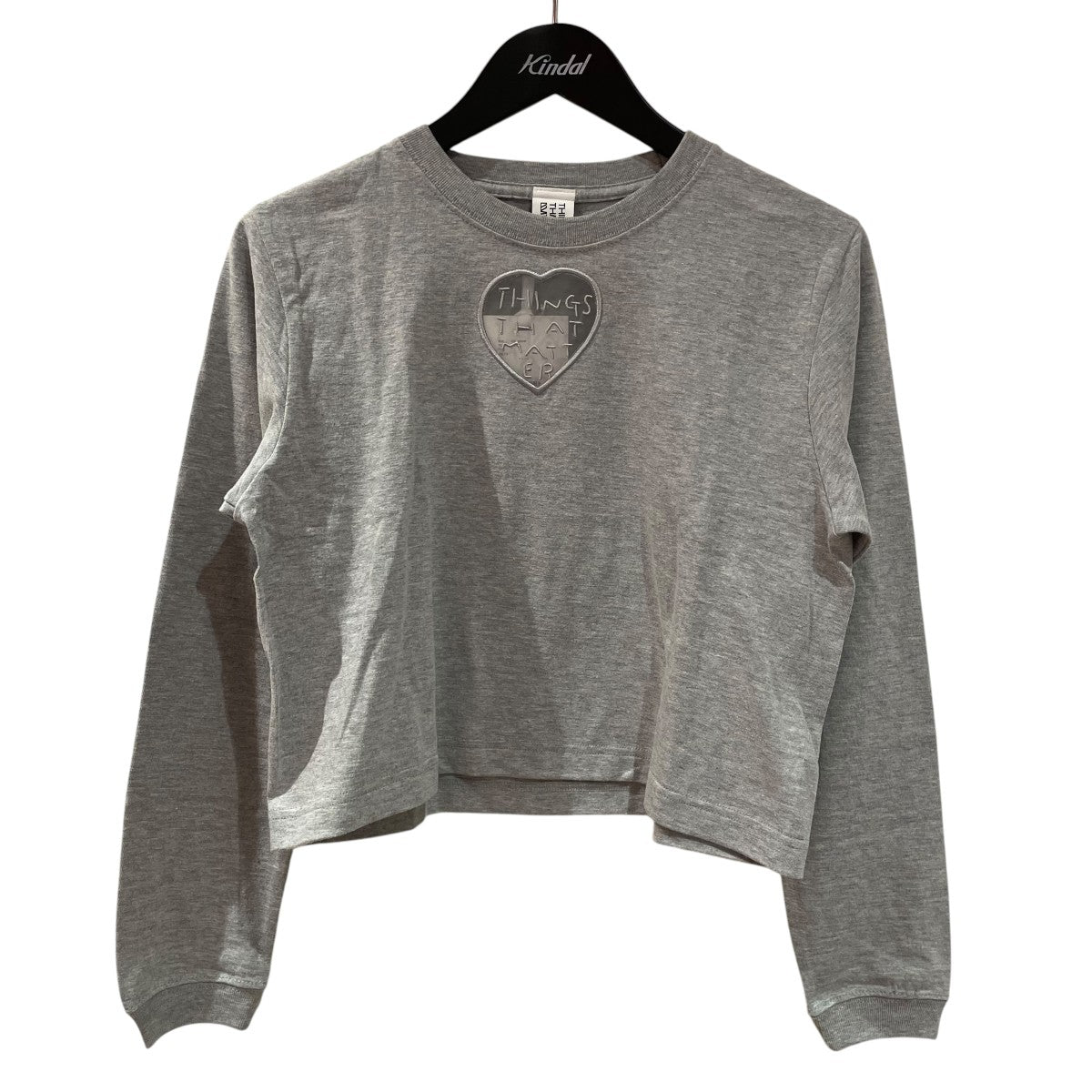 TONDABAYASHI RAN×HEART CROPPED 長袖Tシャツ0585TM0058P 古着・中古-1枚目のアイテム画像