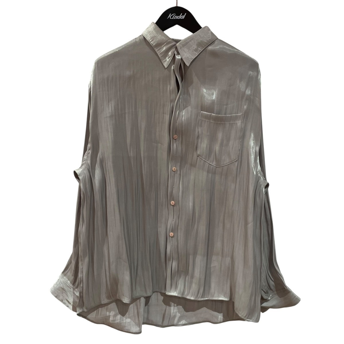 TODAYFUL Crepesatin Over Shirts長袖シャツ12120404 古着・中古-1枚目のアイテム画像