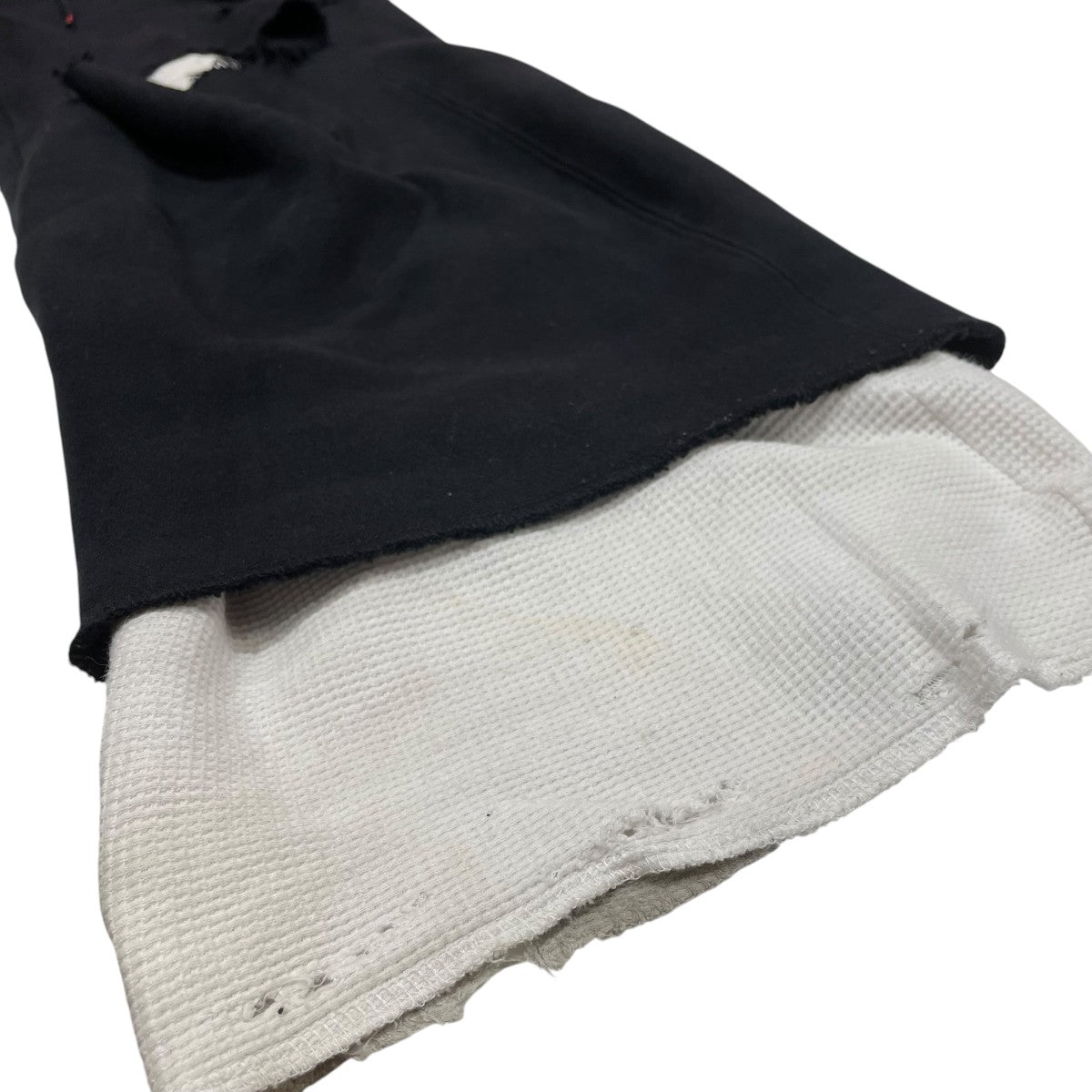ANCELLM 23AWCRASH SWEAT LAYERED PANTSレイヤードスウェットパンツANC-PT34-A 古着・中古-4枚目のアイテム画像