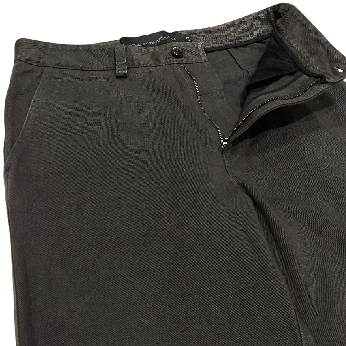 AARON LEVINE NEW YORK SULPHUR DYED WORKWEAR PANTデニムパンツ 古着・中古-3枚目のアイテム画像