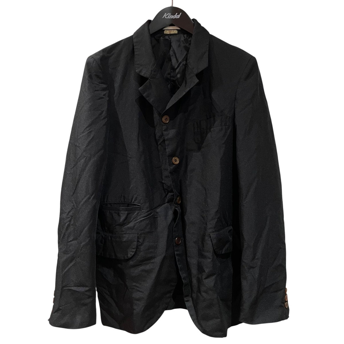 COMME des GARCONS HOMME PLUS ポリエステル縮絨ジャケットテーラードジャケットpz-j008 古着・中古-1枚目のアイテム画像
