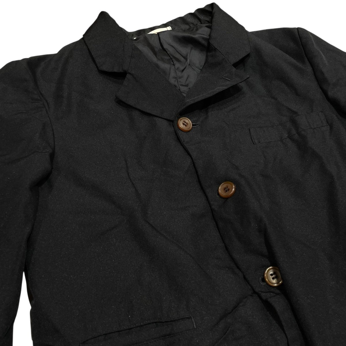COMME des GARCONS HOMME PLUS ポリエステル縮絨ジャケットテーラードジャケットpz-j008 古着・中古-3枚目のアイテム画像