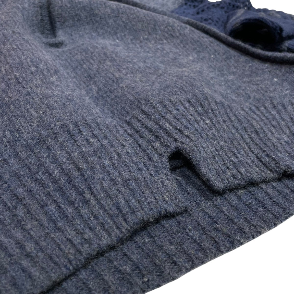 Multiple Knit High-Neck TopsVスキッパーニットMM19AW-KN061