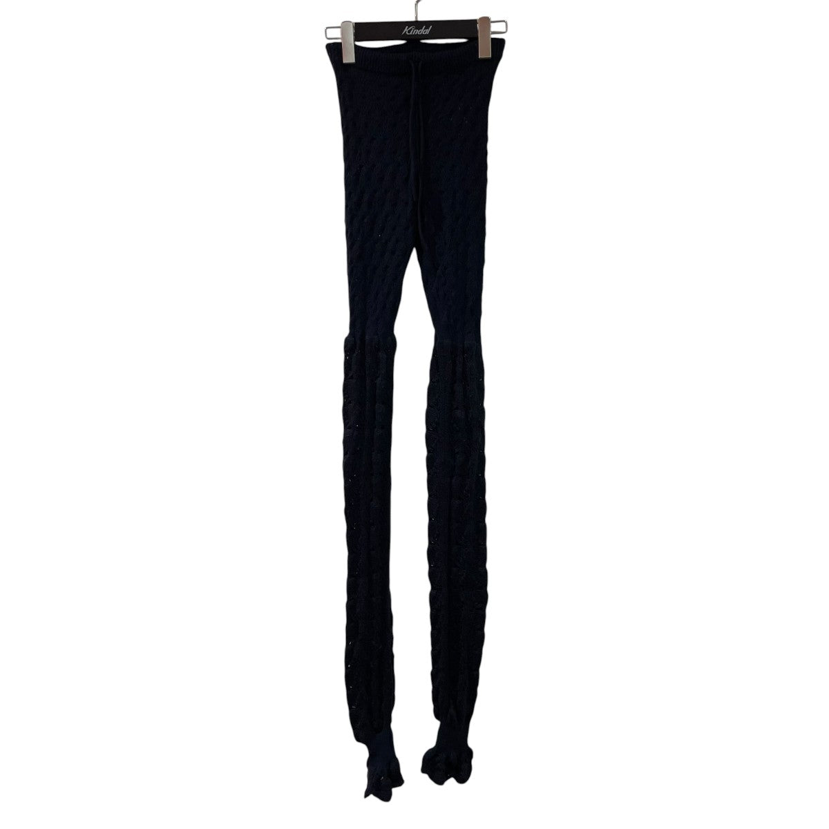 mame kurogouchi Openwork Pattern Knitted Loose LeggingsニットパンツMM24FW-AC312 古着・中古-1枚目のアイテム画像