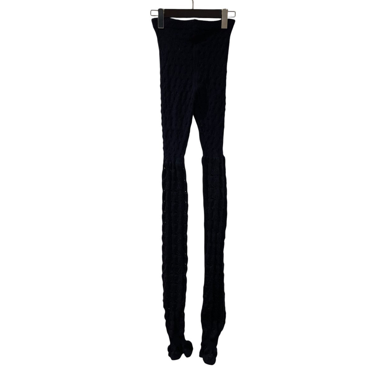 mame kurogouchi Openwork Pattern Knitted Loose LeggingsニットパンツMM24FW-AC312 古着・中古-2枚目のアイテム画像