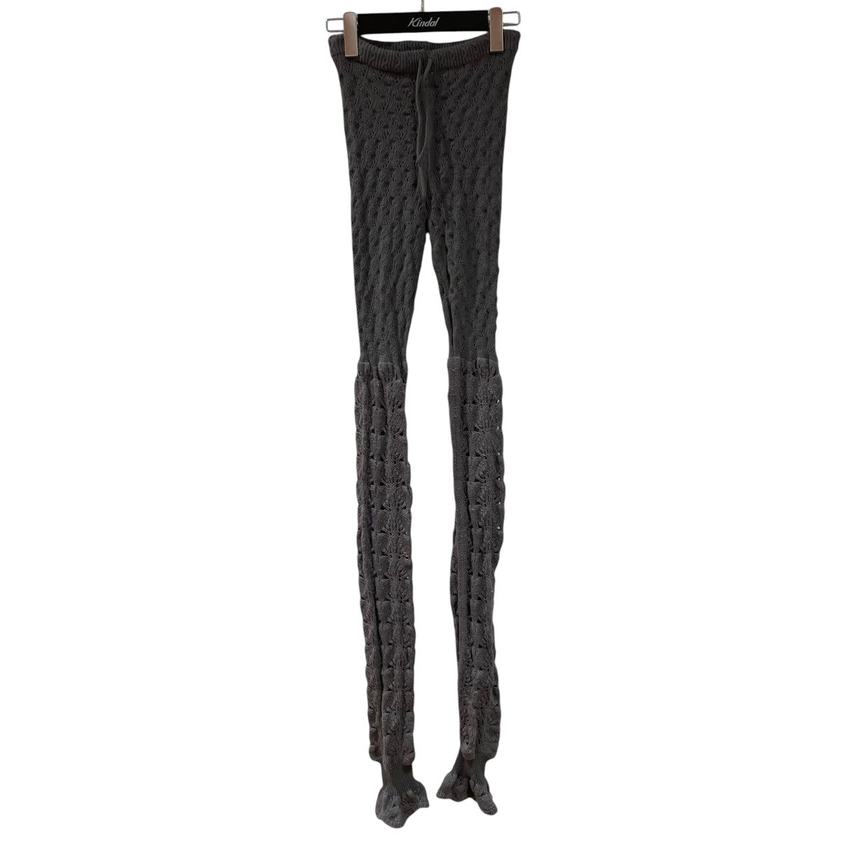 mame kurogouchi Openwork Pattern Knitted Loose LeggingsニットパンツMM24FW-AC312 古着・中古-1枚目のアイテム画像