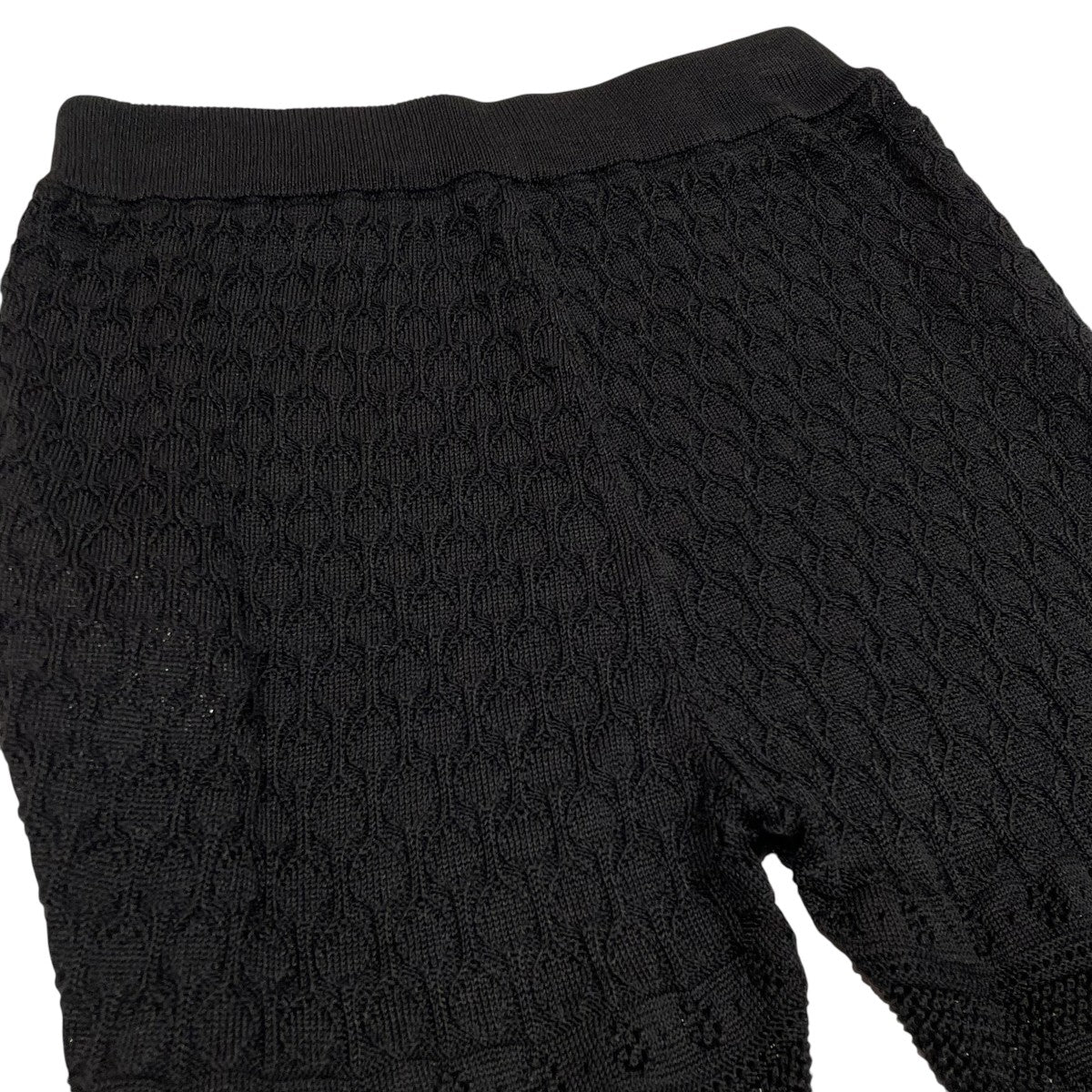 mame kurogouchi Traditional Curtain Lace Knitted TrousersニットパンツMM21SS-KN032 古着・中古-3枚目のアイテム画像