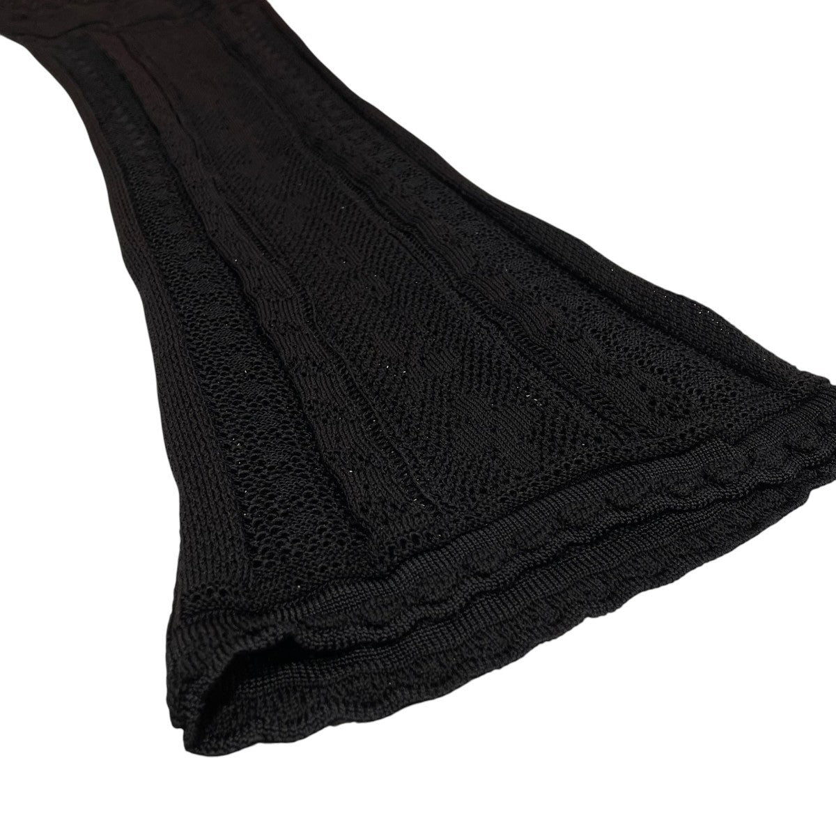 mame kurogouchi Traditional Curtain Lace Knitted TrousersニットパンツMM21SS-KN032 古着・中古-4枚目のアイテム画像